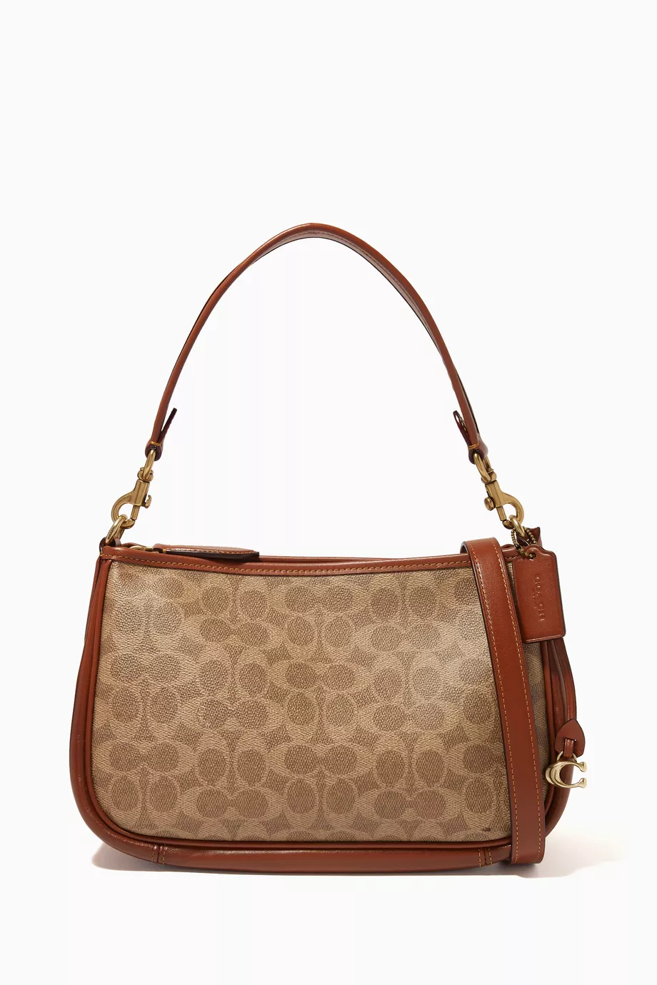 Coach Coated Canvas Signature Cary Crossbody, Tan Rust, One Size