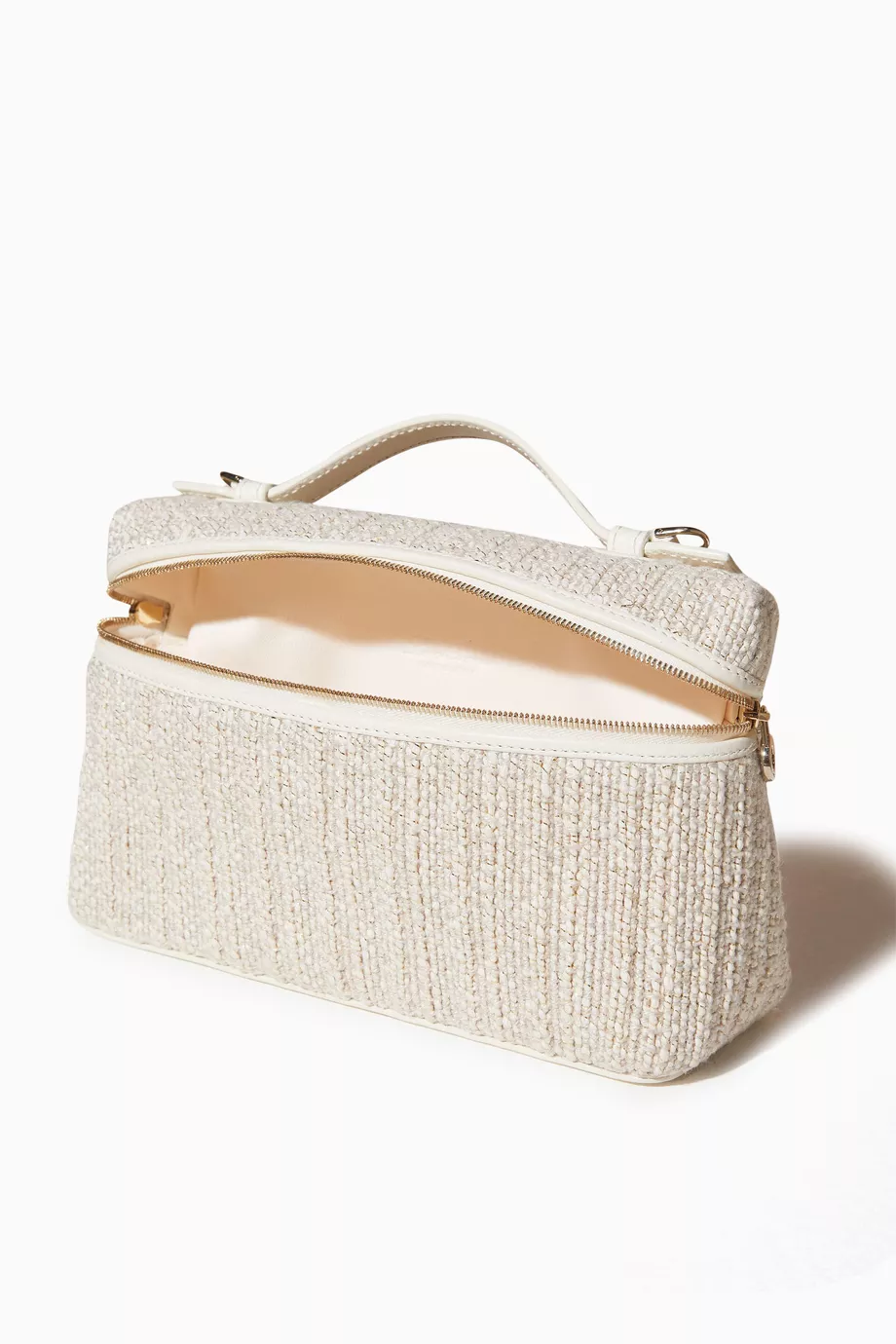 Buy Loro Piana White Extra Pocket Pouch L11.5 Bag in Cotton-linen for WOMEN  in Oman | Ounass