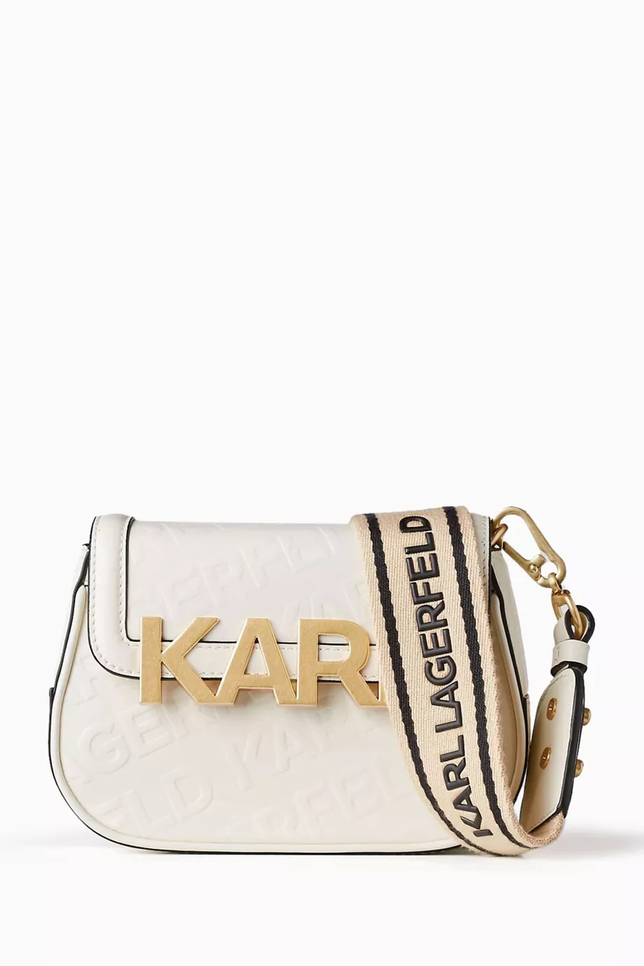 Karl Lagerfeld K/Letters Logo-Embossed Crossbody Bag