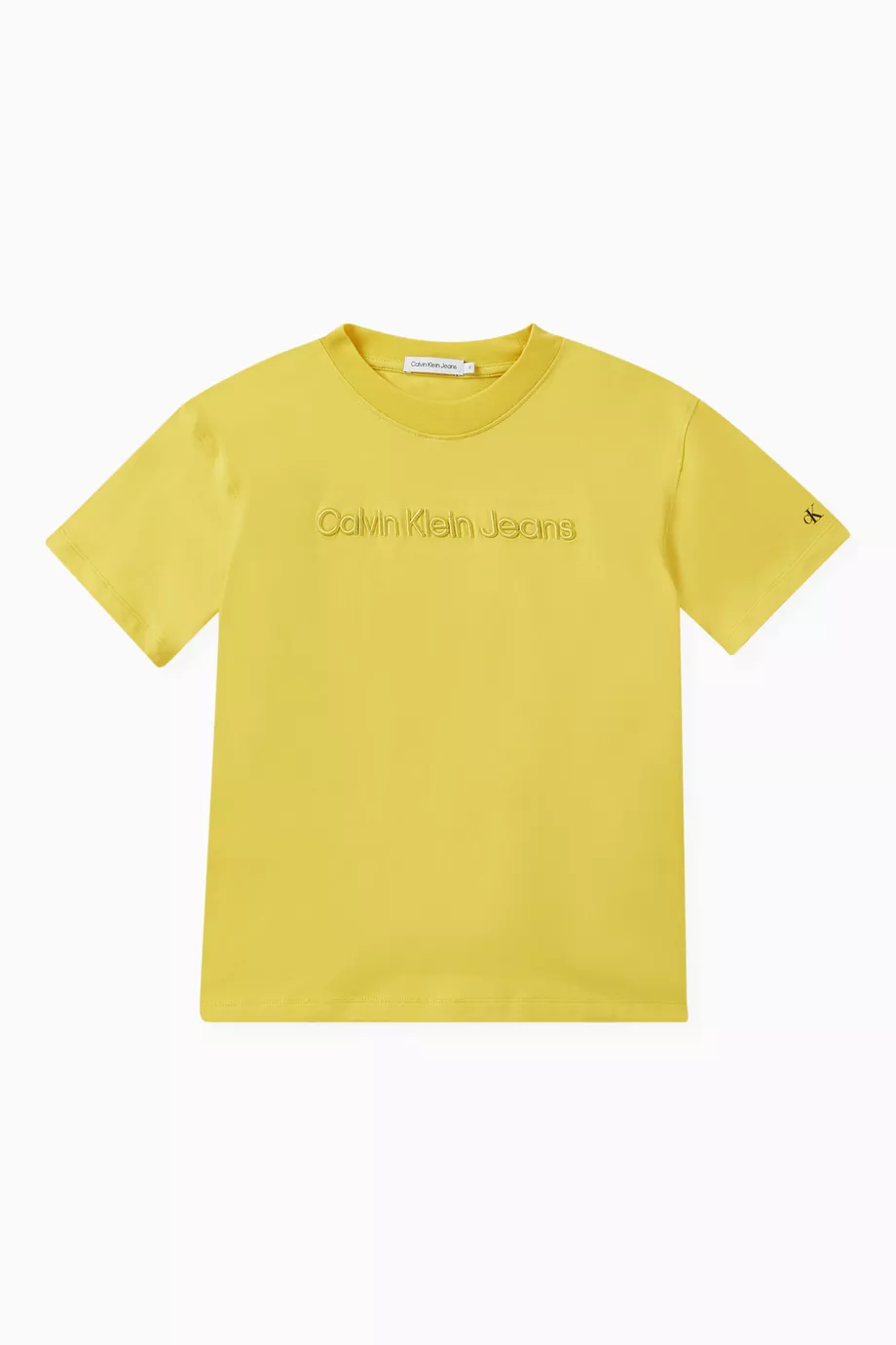 Calvin klein shop yellow shirt