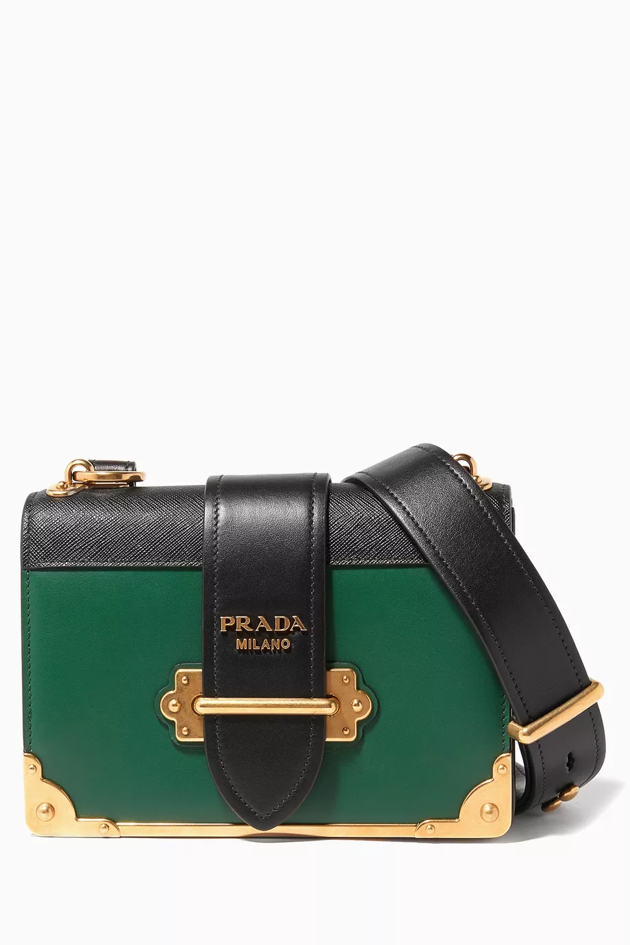 Prada cahier bag green clearance