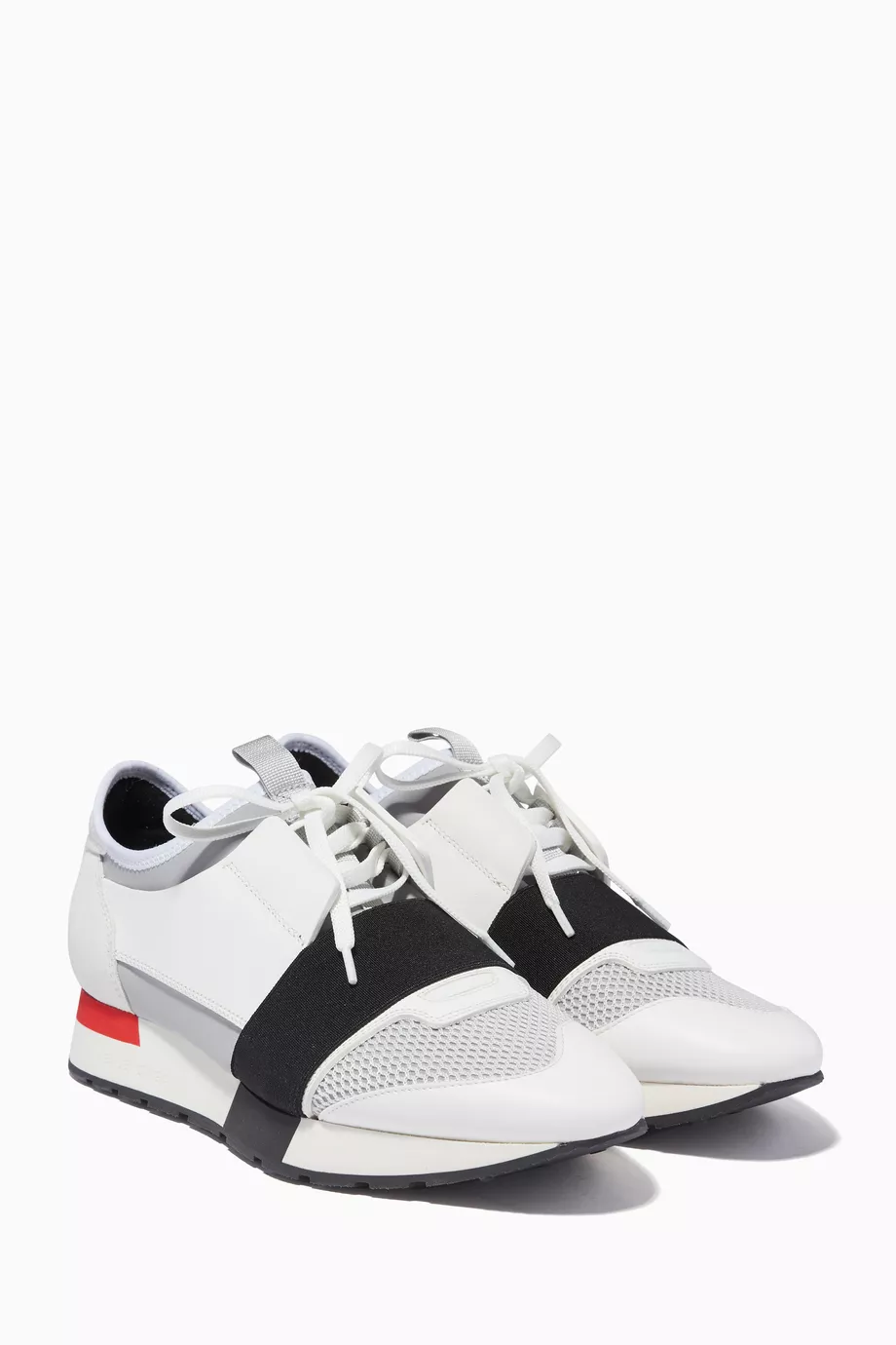 Buy Balenciaga White White Race Runner Low Top Sneakers For Women Online Ounass Oman