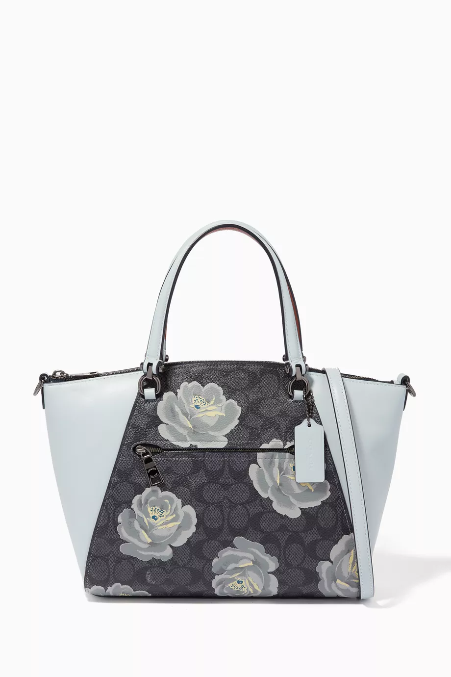 Prairie satchel with rose print outlet