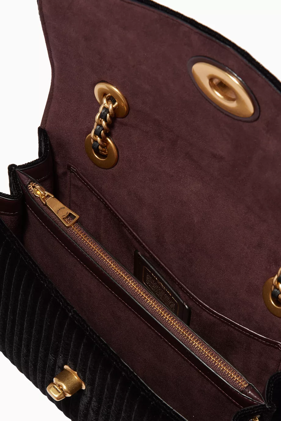 Coach quilted velvet parker shoulder bag store