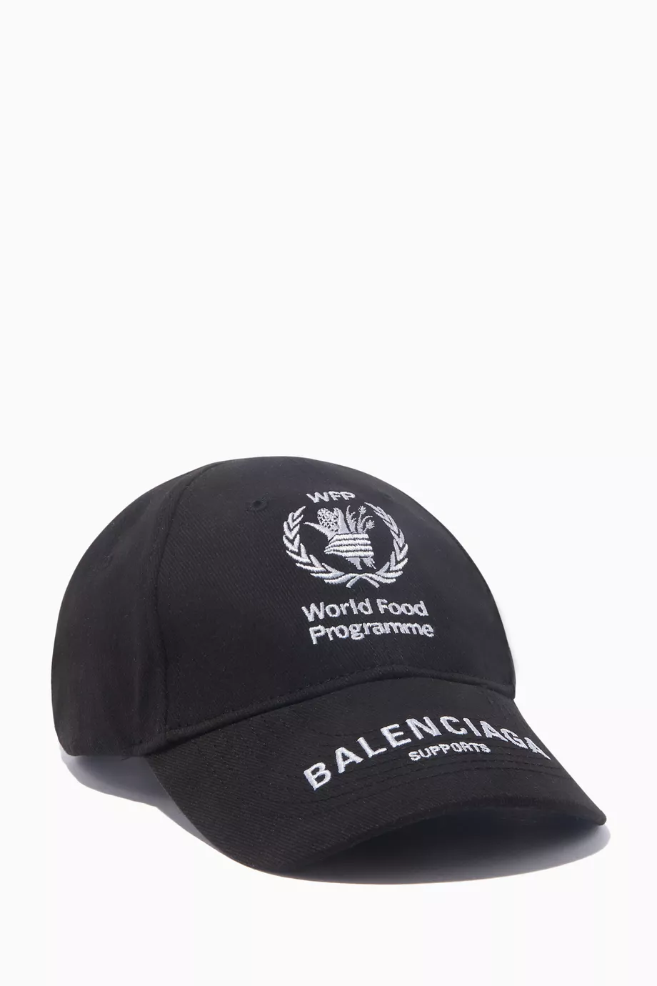 Buy Balenciaga Black Black World Food Programme Logo Cap For Women Online Ounass Oman