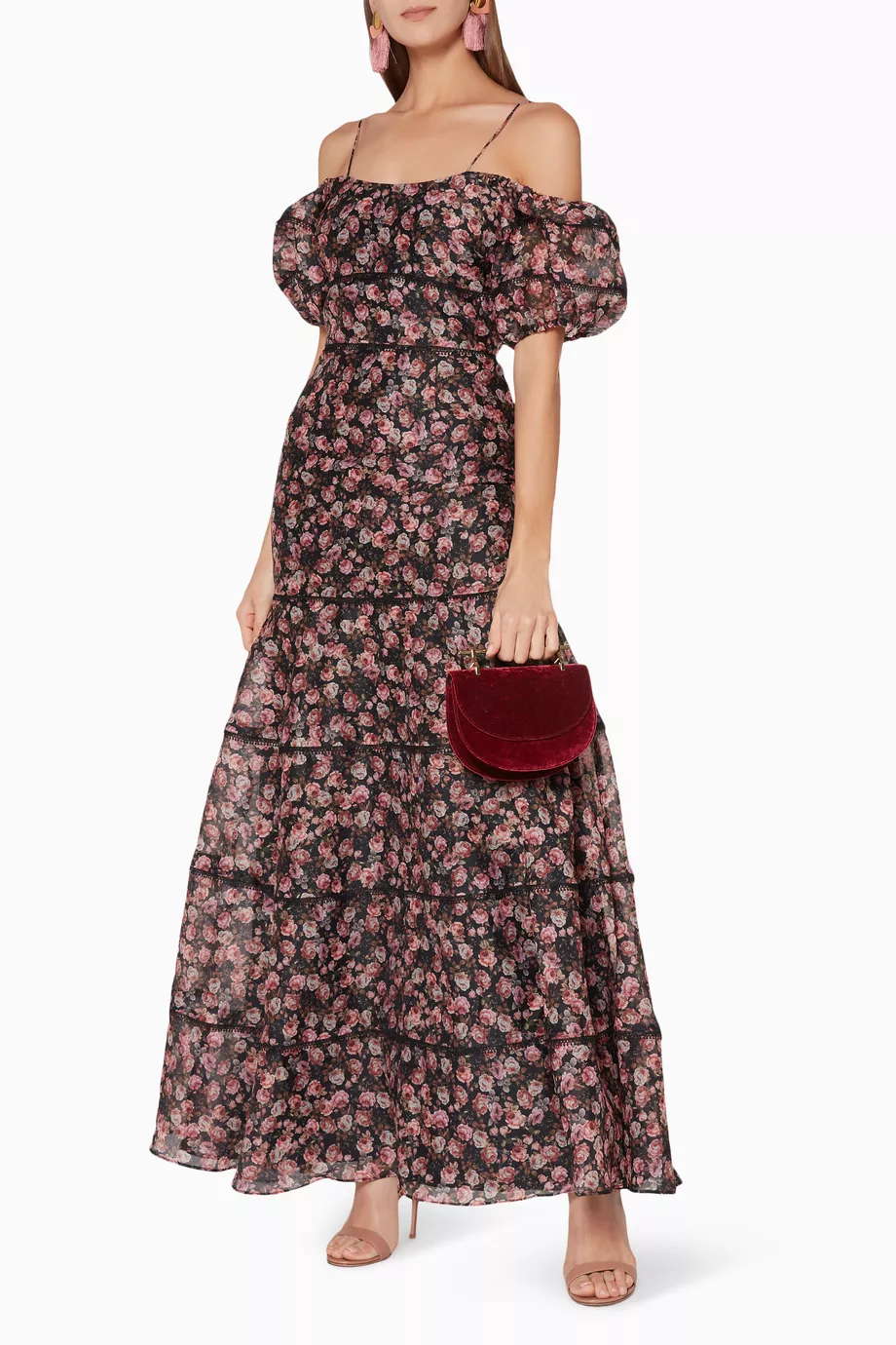 keepsake one shoulder floral dress Seamoss Floral Bayou One Shoulder Maxi Dress KELLY-BLUE-MULTI / L by Sugarlips