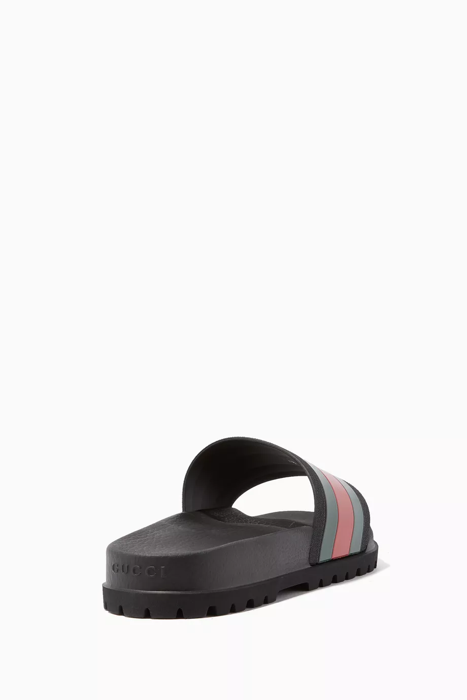 Gucci black trek slides top