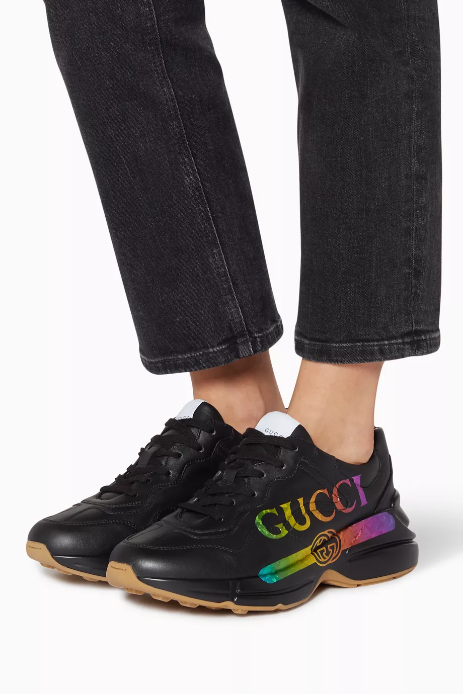 Gucci rainbow shoe store