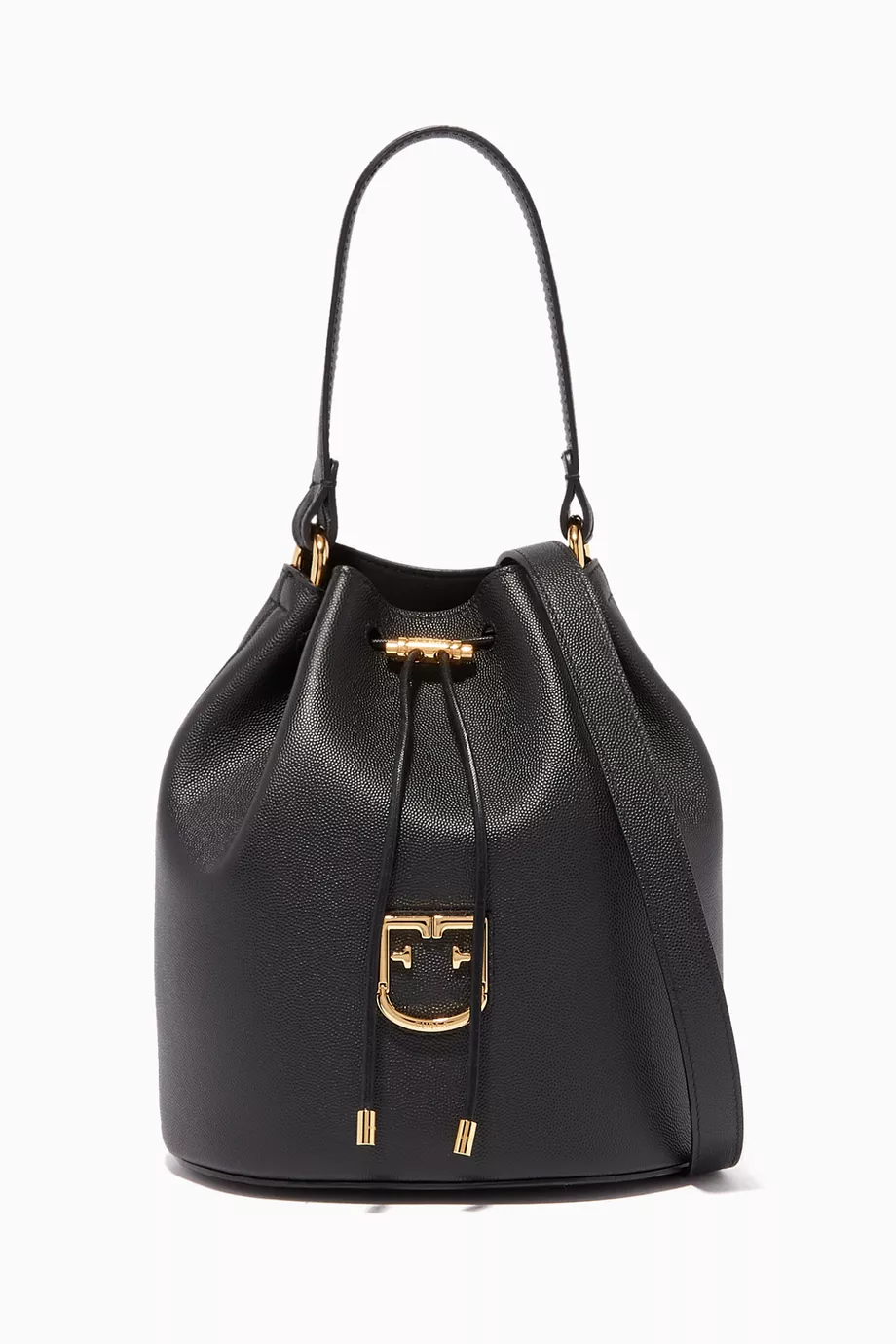 Buy Furla Black Corona Drawstring Bag For Women Online | Ounass Oman