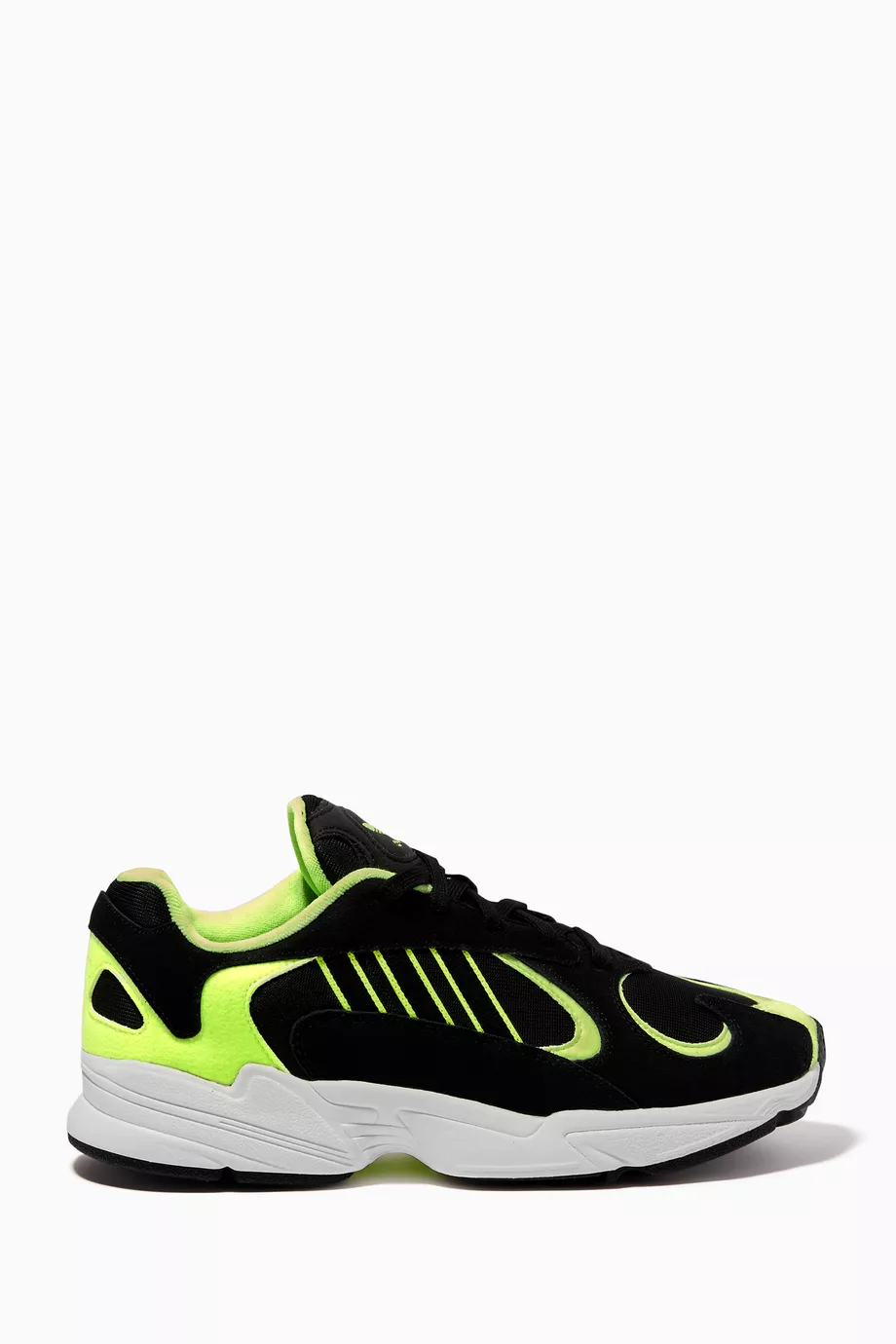 Buy adidas Black Yung 1 Suede Mesh Sneakers For Men Online Ounass Oman