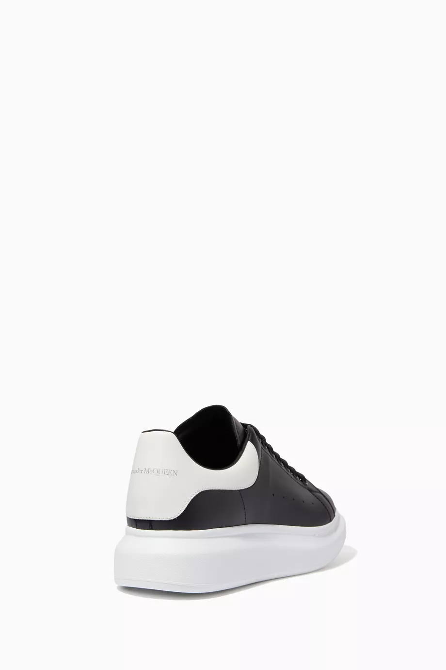 Buy Alexander McQueen Black Oversized Leather Sneakers For Men Online Ounass Oman
