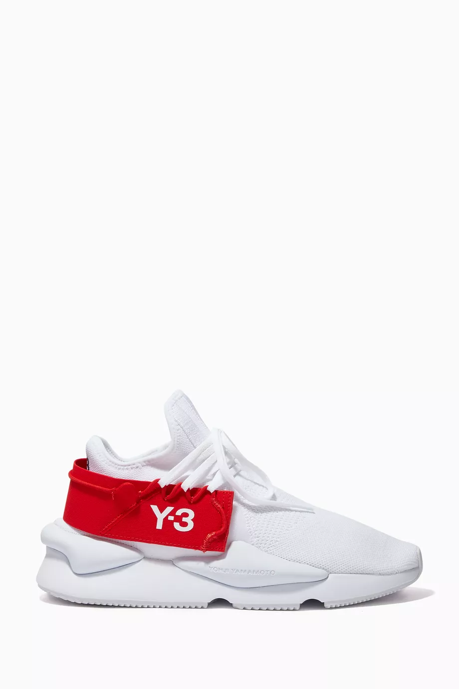 Buy Y 3 White Kaiwa Knit Sneakers For Men Online Ounass Oman