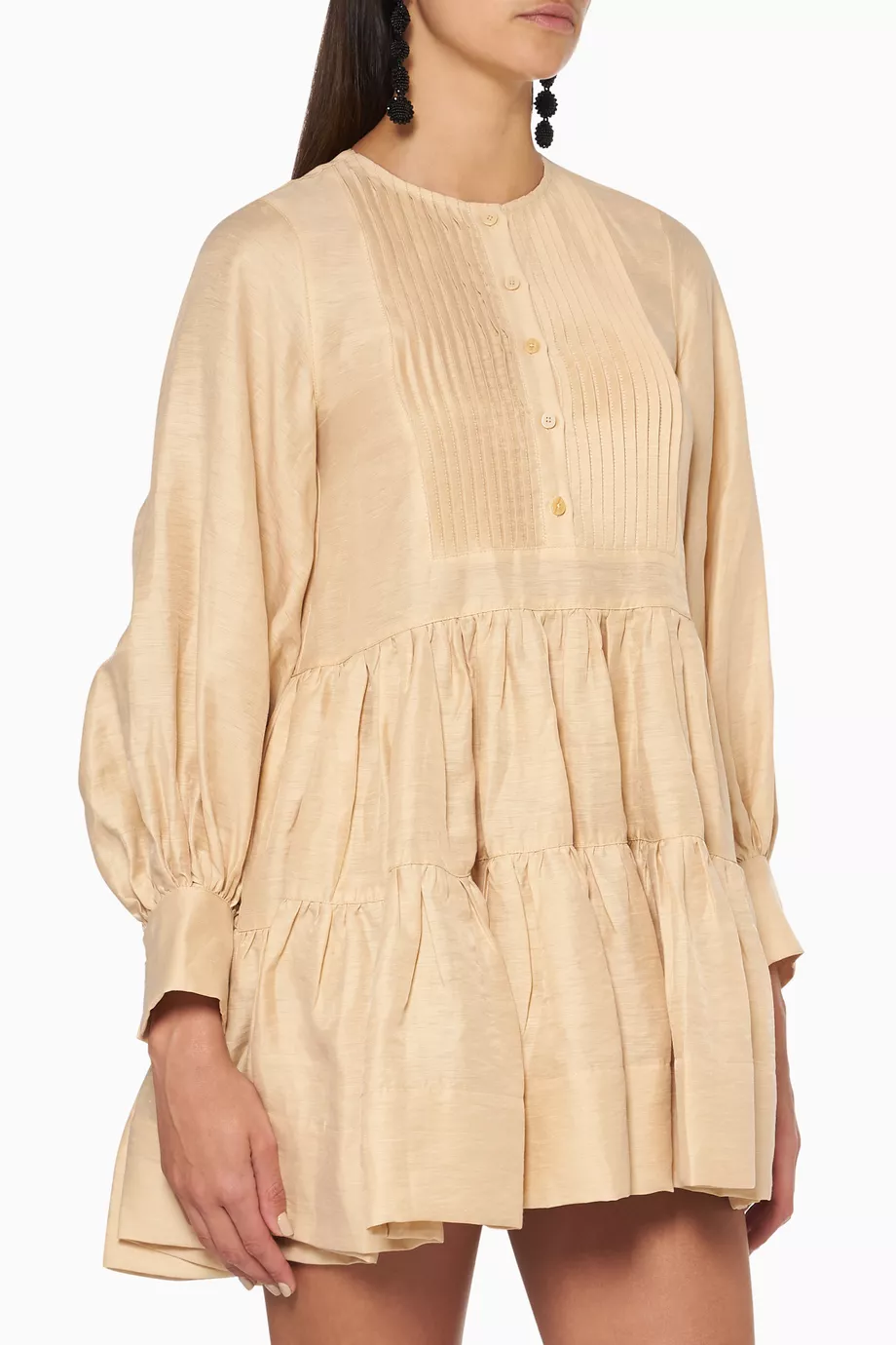 savoye linen tuxedo shirt dress Shona Joy