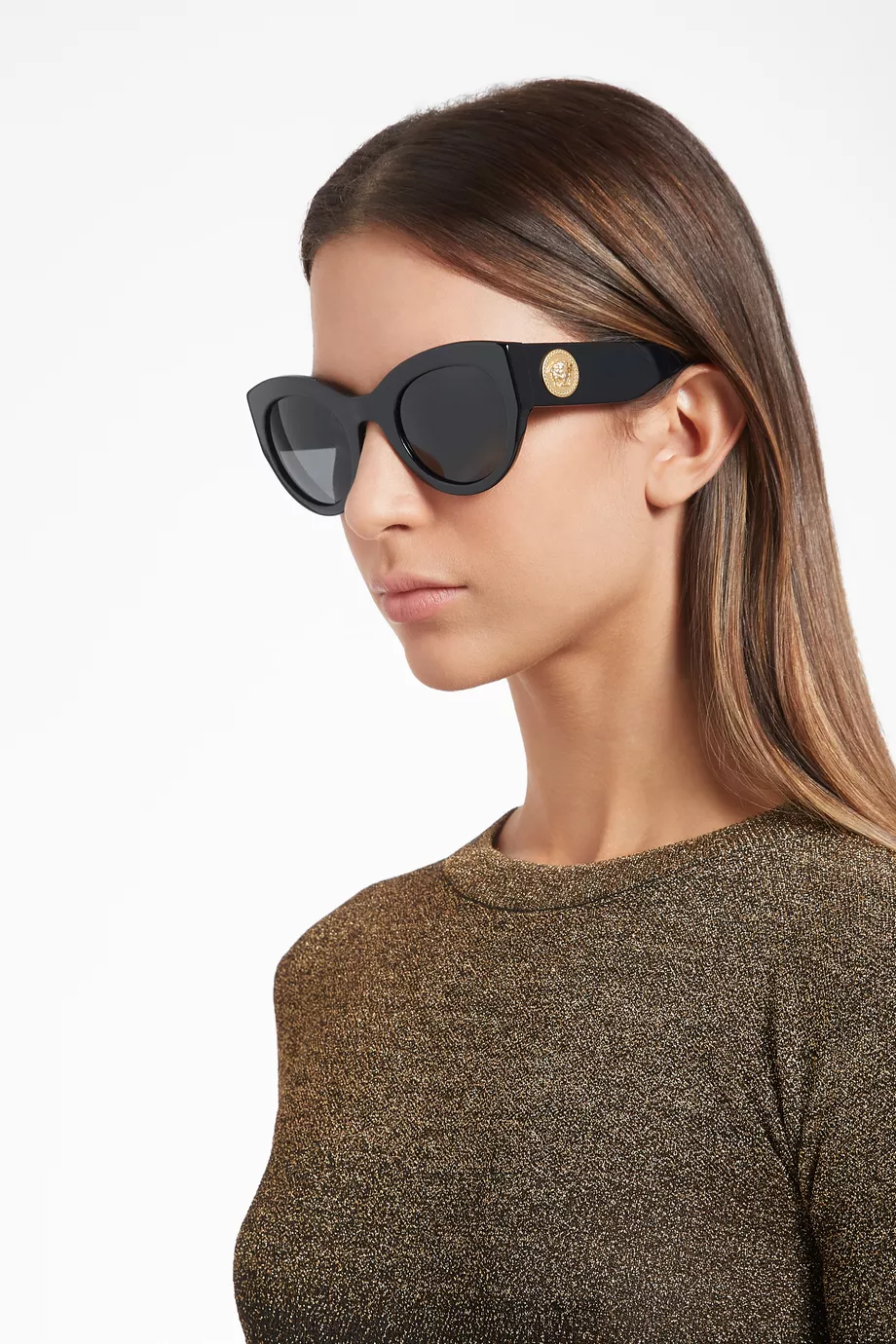 Buy Versace Black Medusa Tribute Sunglasses For Women Online 