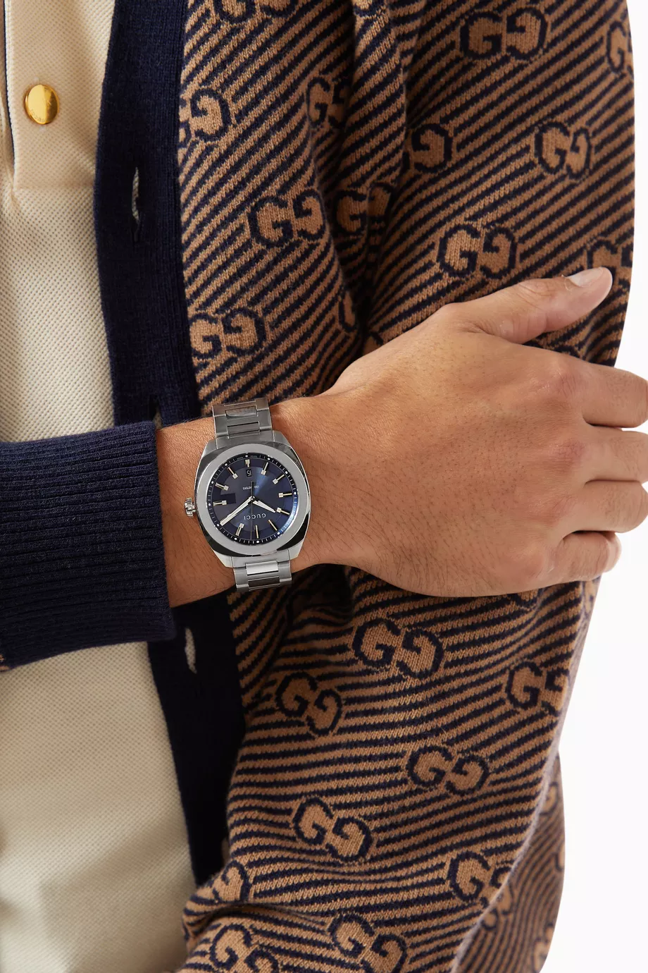 Buy Gucci Silver GG2570 Watch, 41mm For Men Online | Ounass Oman