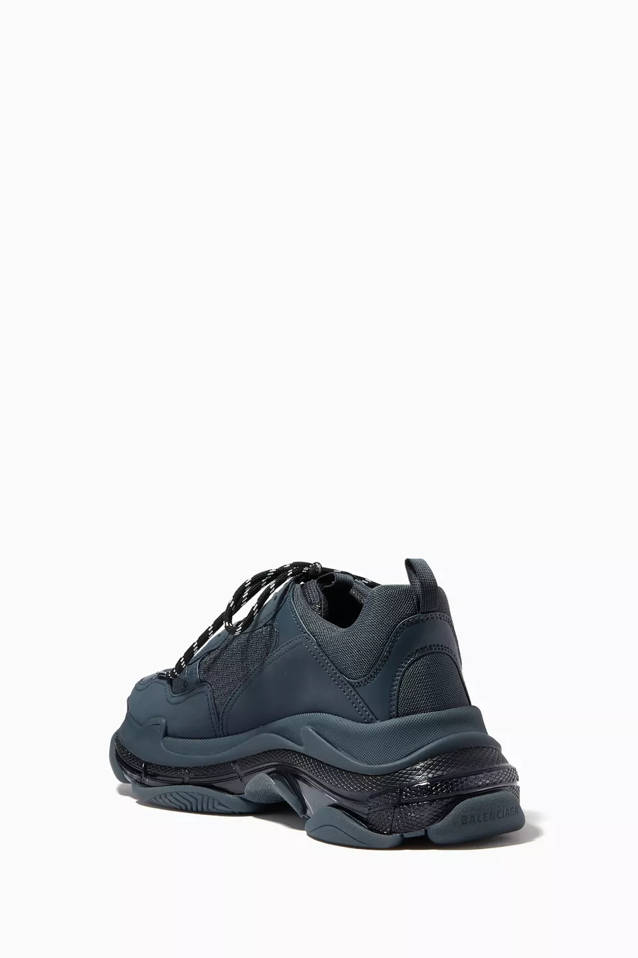 Buy Balenciaga Blue Triple S Clear Sole Sneaker in Double Foam