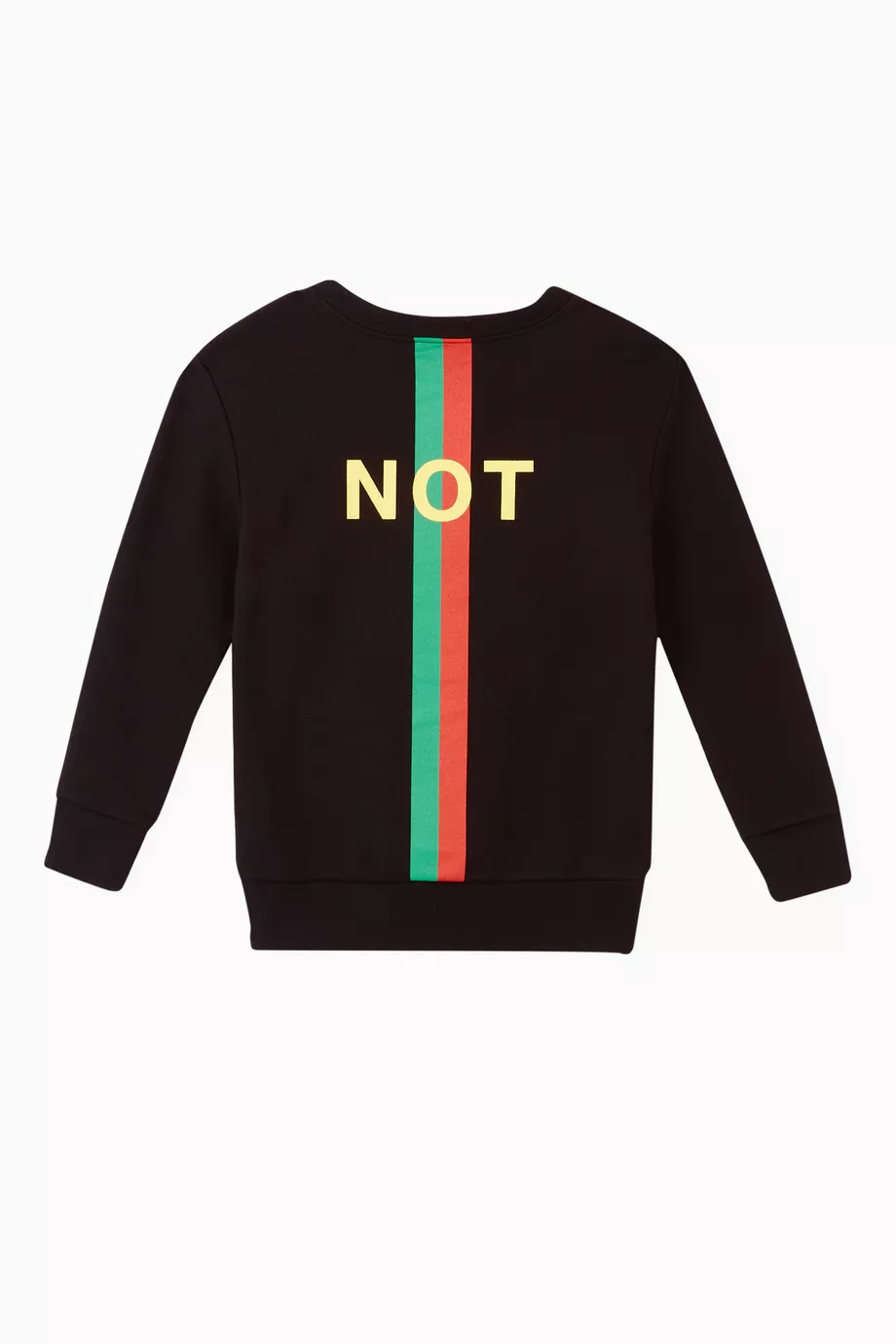 Buy Gucci Black 'Fake/Not' Print Sweatshirt For UNISEX Online