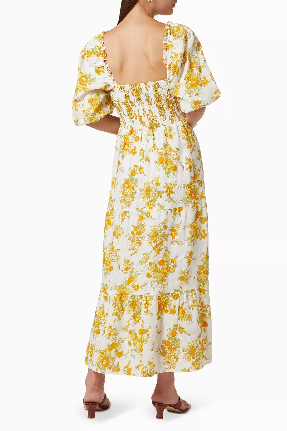 knee length dresses for ladies Belen Maxi Dress Nora Floral Navy main image 0
