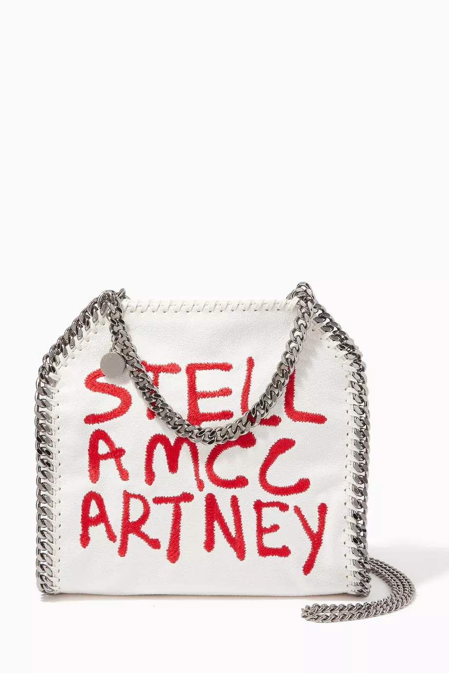 Buy Stella McCartney White x Ed Curtis Mini Falabella Tote in Eco
