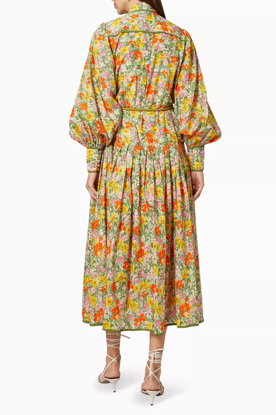 alemais cabana midi dress Alemais - Cabana Apron Midi Dress - Multi