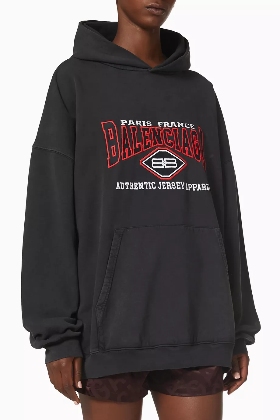 Balenciaga hoodie red and black best sale