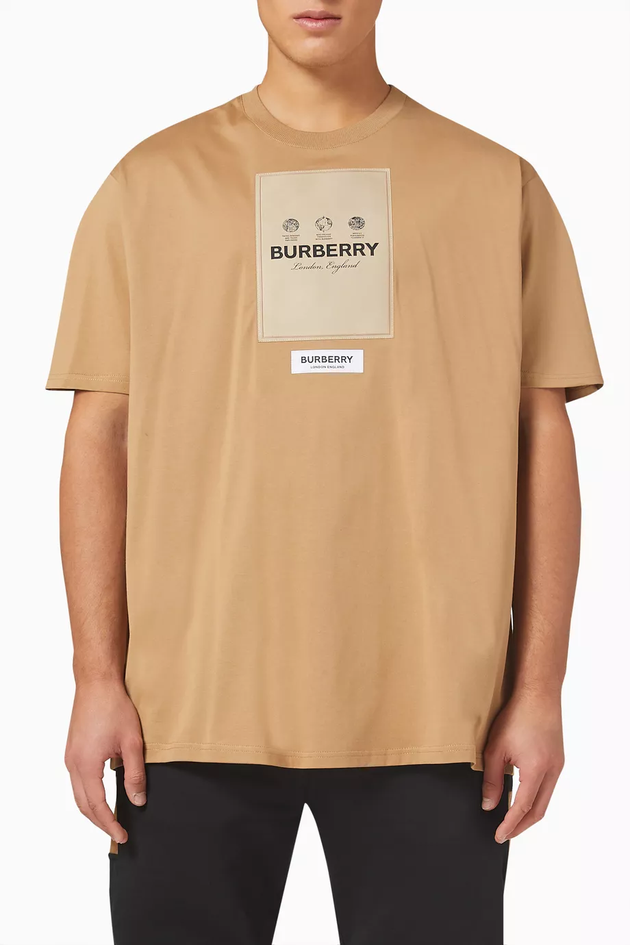 Buy Burberry Neutral Sergio T shirt in Cotton For Men Online Ounass Oman