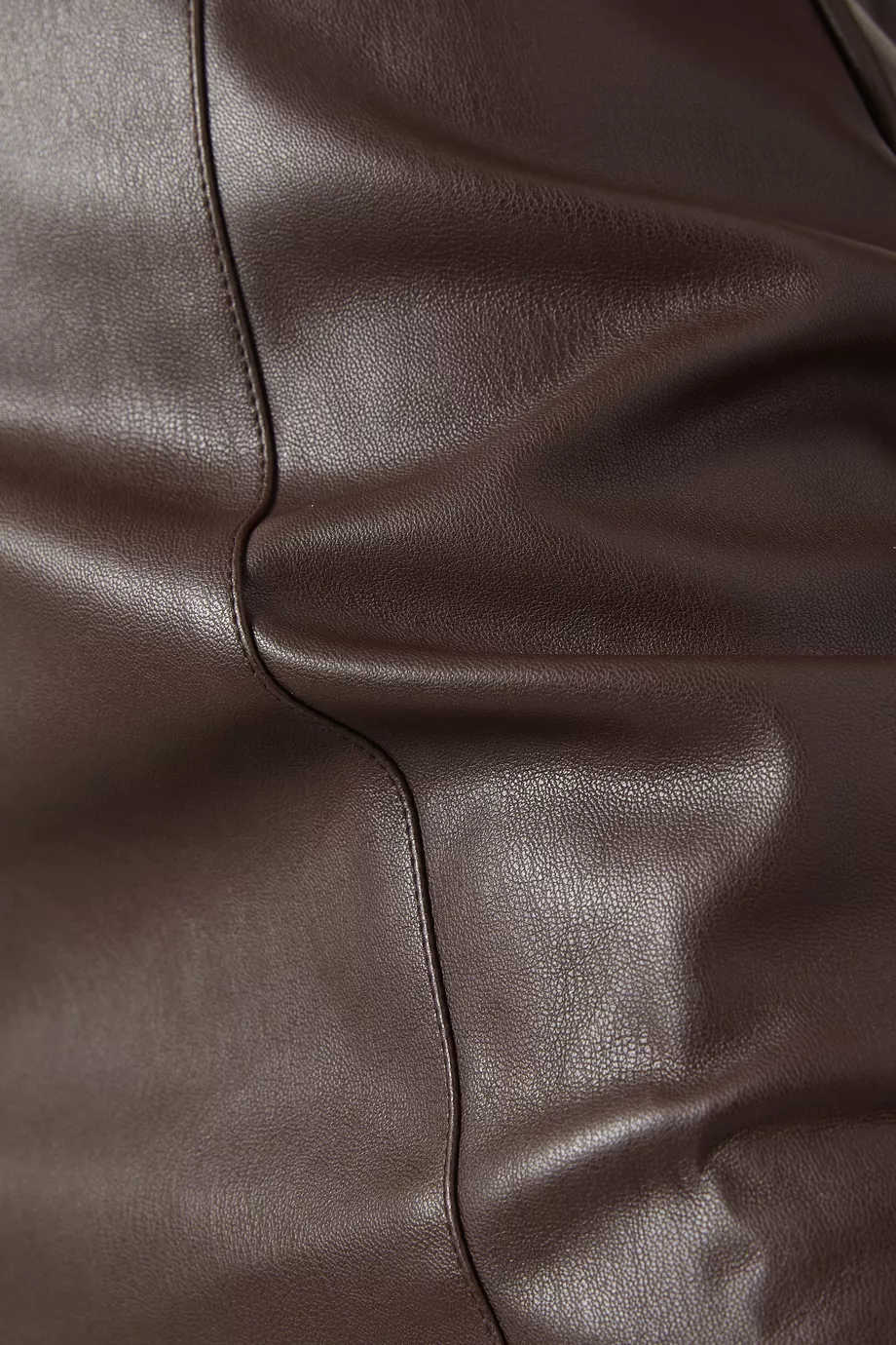 misha cary faux-leather midi dress MISHA Cary Midi Dress in Chocolate Brown Size 6/XS