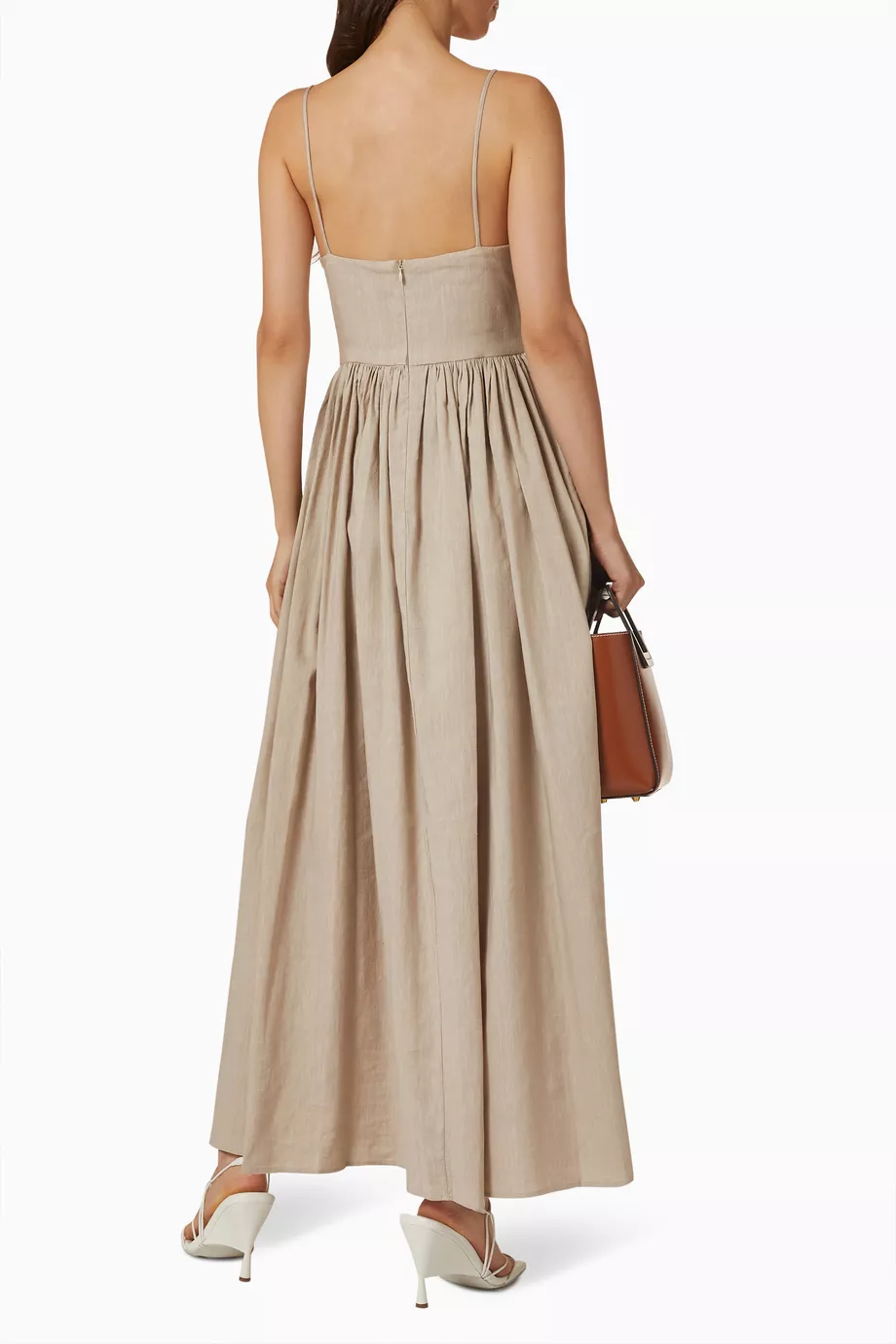 matteau linen cami dress Matteau Linen Cami Dress in Natural
