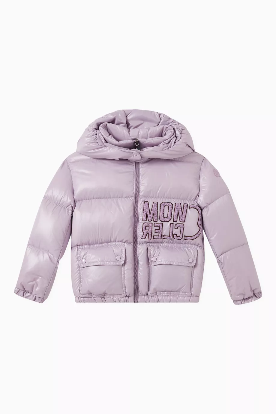 Buy Moncler Enfant Purple Abbaye Puffer Jacket in Polyamide For 