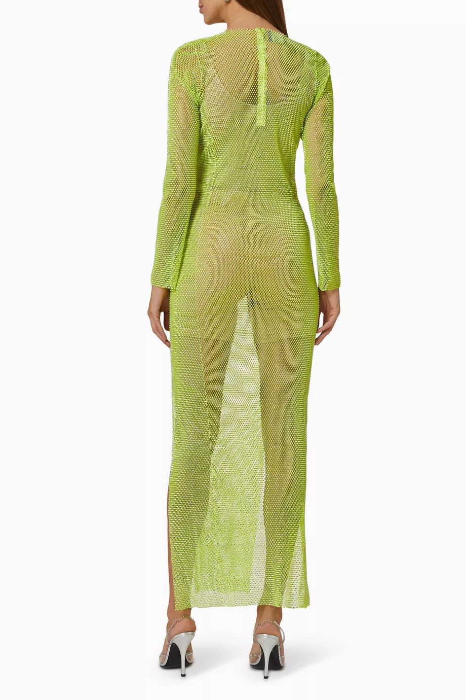 Buy Santa Brands Green Diamonds Maxi Dress in Sheer Mesh For Women Online |  Ounass Oman