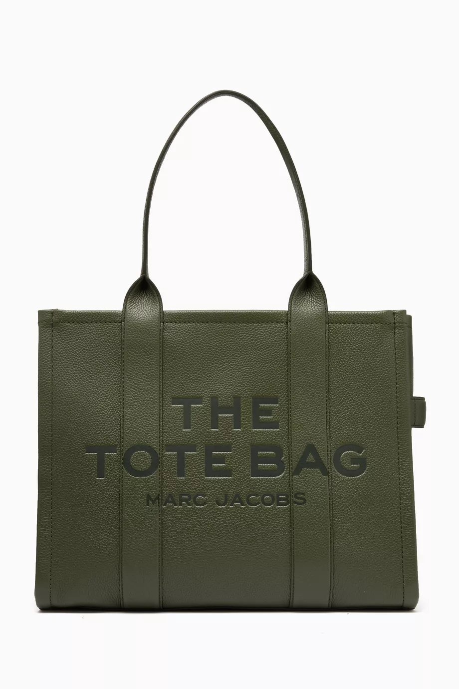 Buy Marc Jacobs Green The Large Tote Bag in Leather For Women