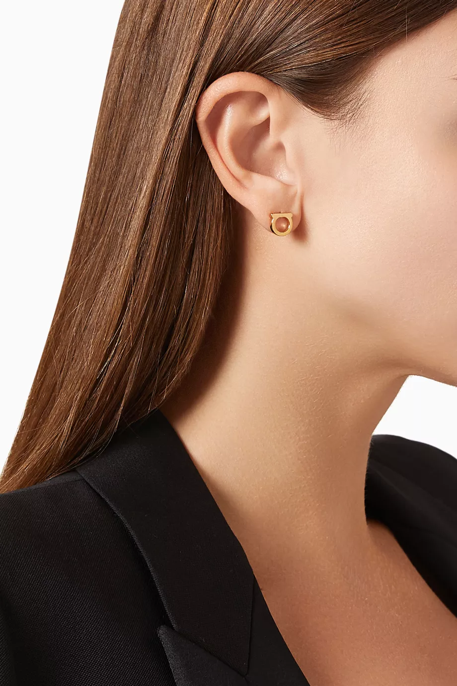 FERRAGAMO [Ferragamo] Women’s Gancini earrings 76 0119 OROL Gancini earrings - S - Women | Ferragamo