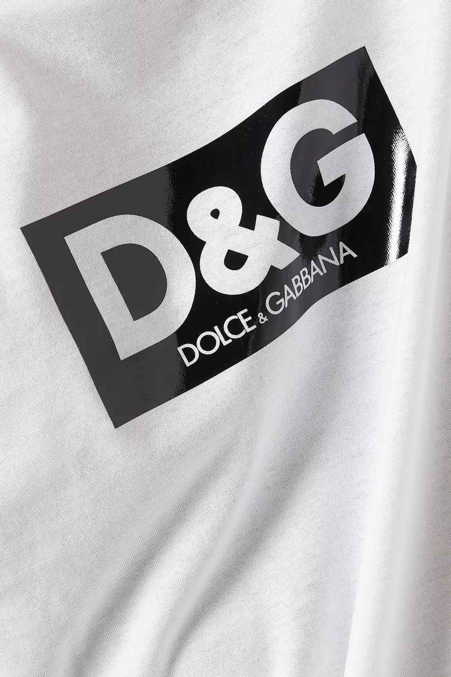 Buy Dolce & Gabbana White Re-Edition Logo T-shirt in Cotton