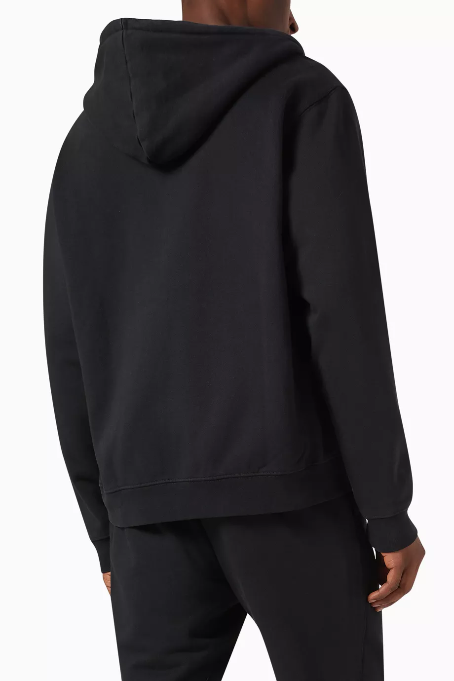 Buy Kith Black Williams V Zip-up Hoodie in Cotton Fleece For Men