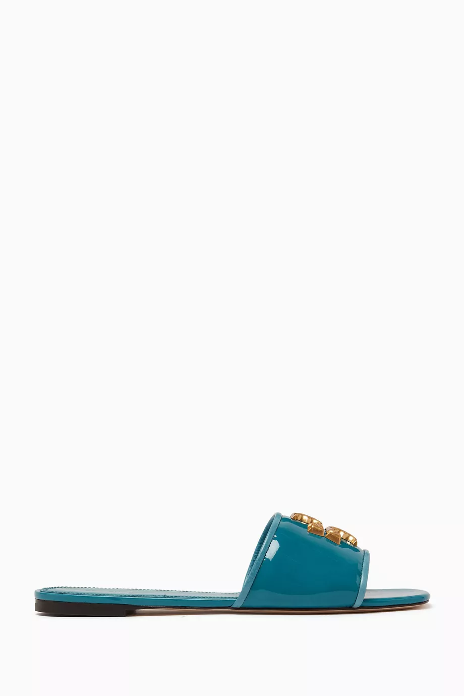 Tory burch blue slides cheap