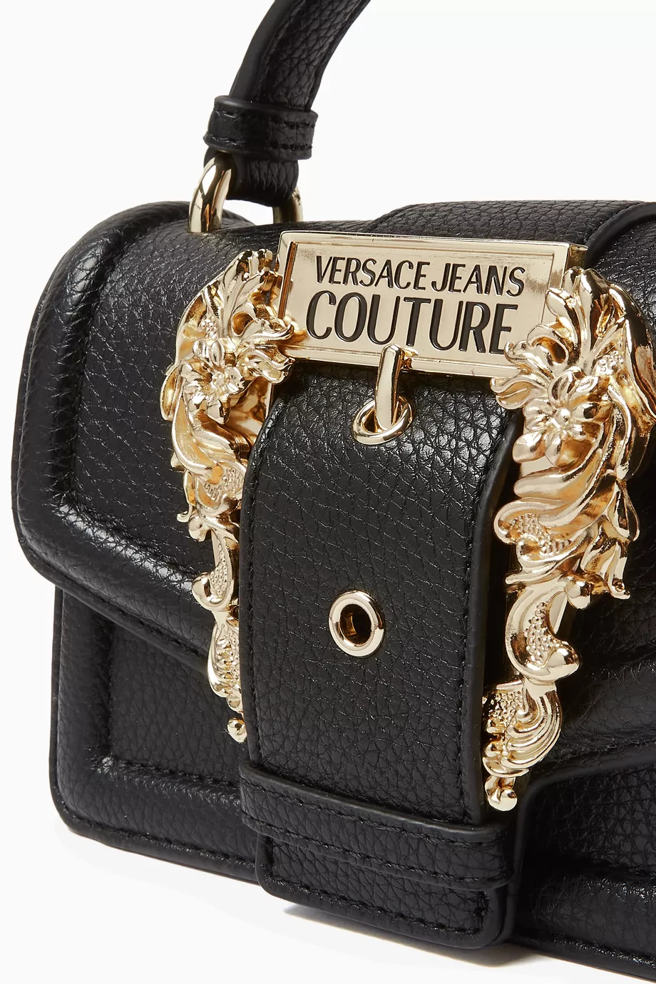 Buy Versace Jeans Couture Black Couture 01 Crossbody Bag in Grainy Leather For Women Online Ounass Oman