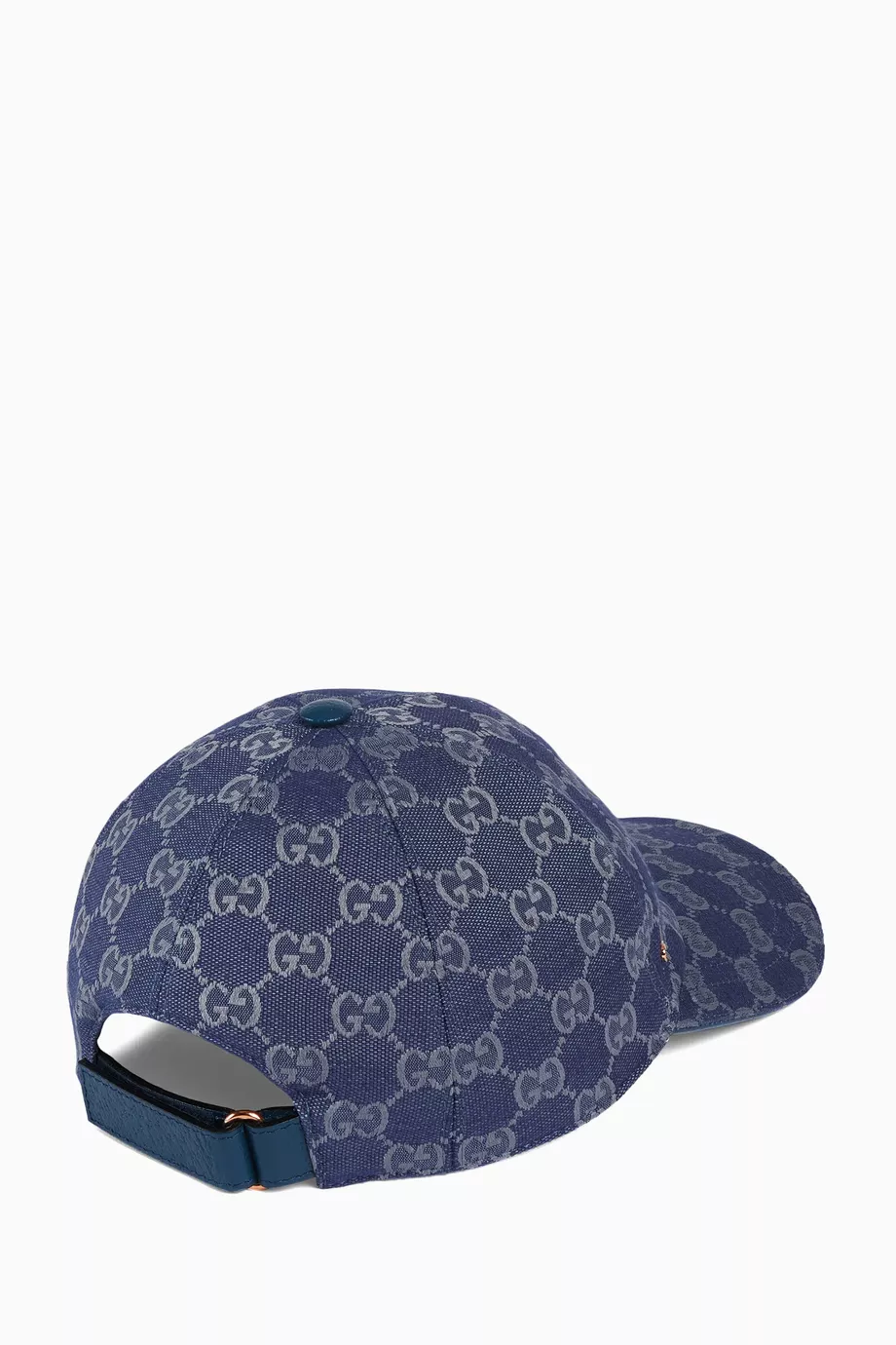 Trucker Hat Gg Canvas Baseball Mens Gucci Caps Dunkel Blau  display picture 3