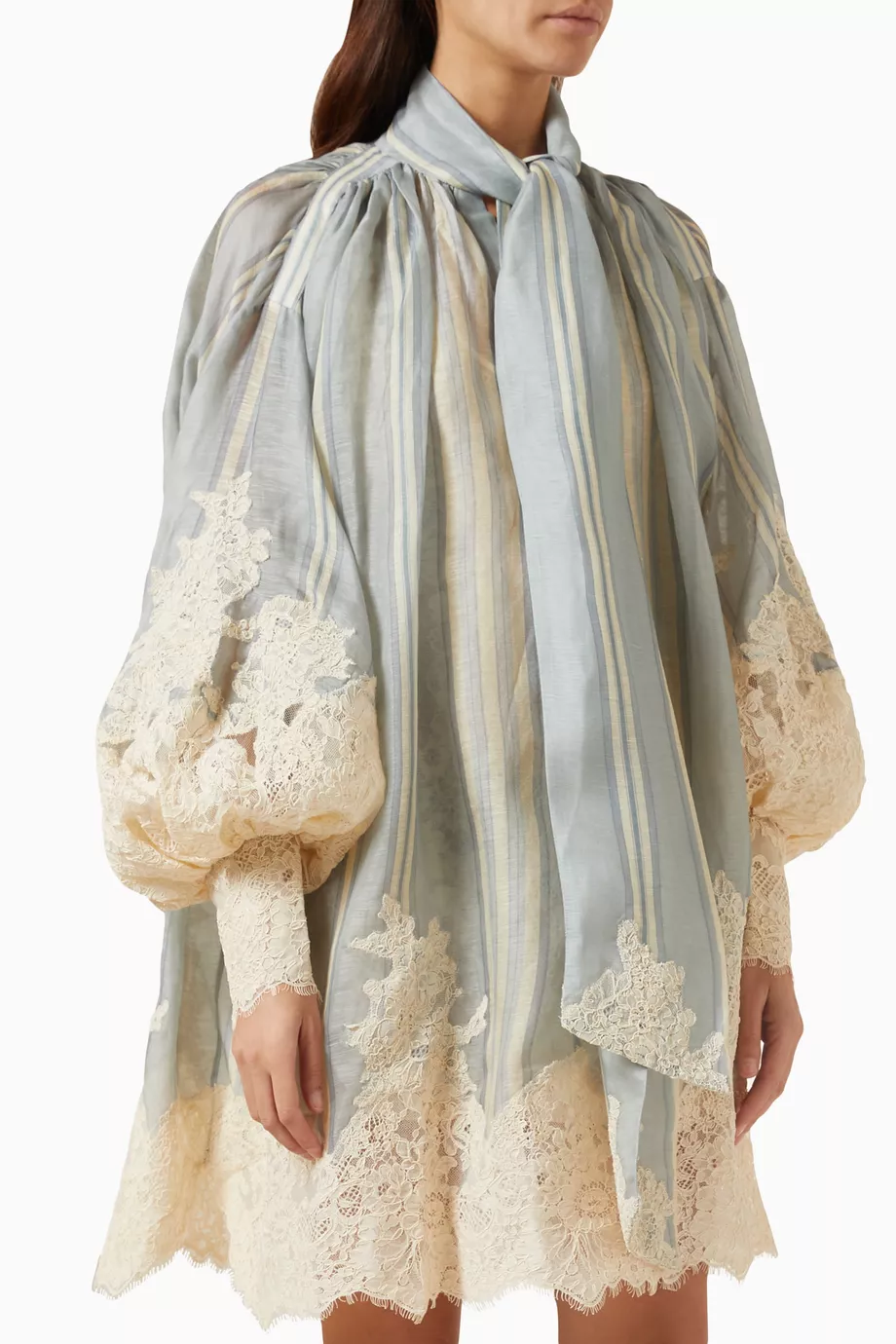zimmermann lyrical flare sleeve midi dress Lyrical Gather Sleeve Midi Dress