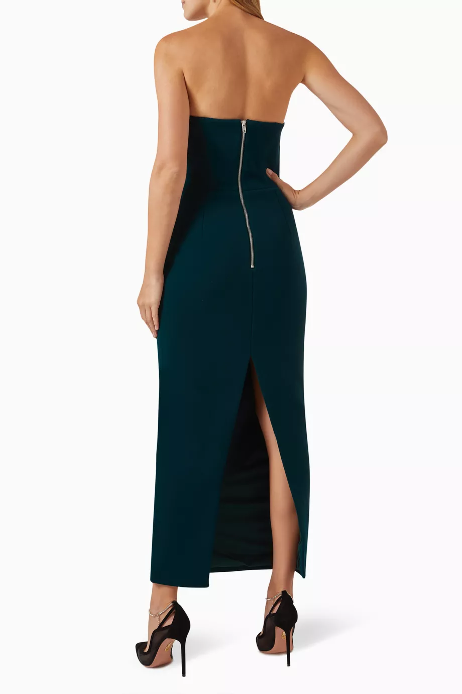 Buy Mossman Green Vice Versa Midi Dress For Women Online | Ounass Oman