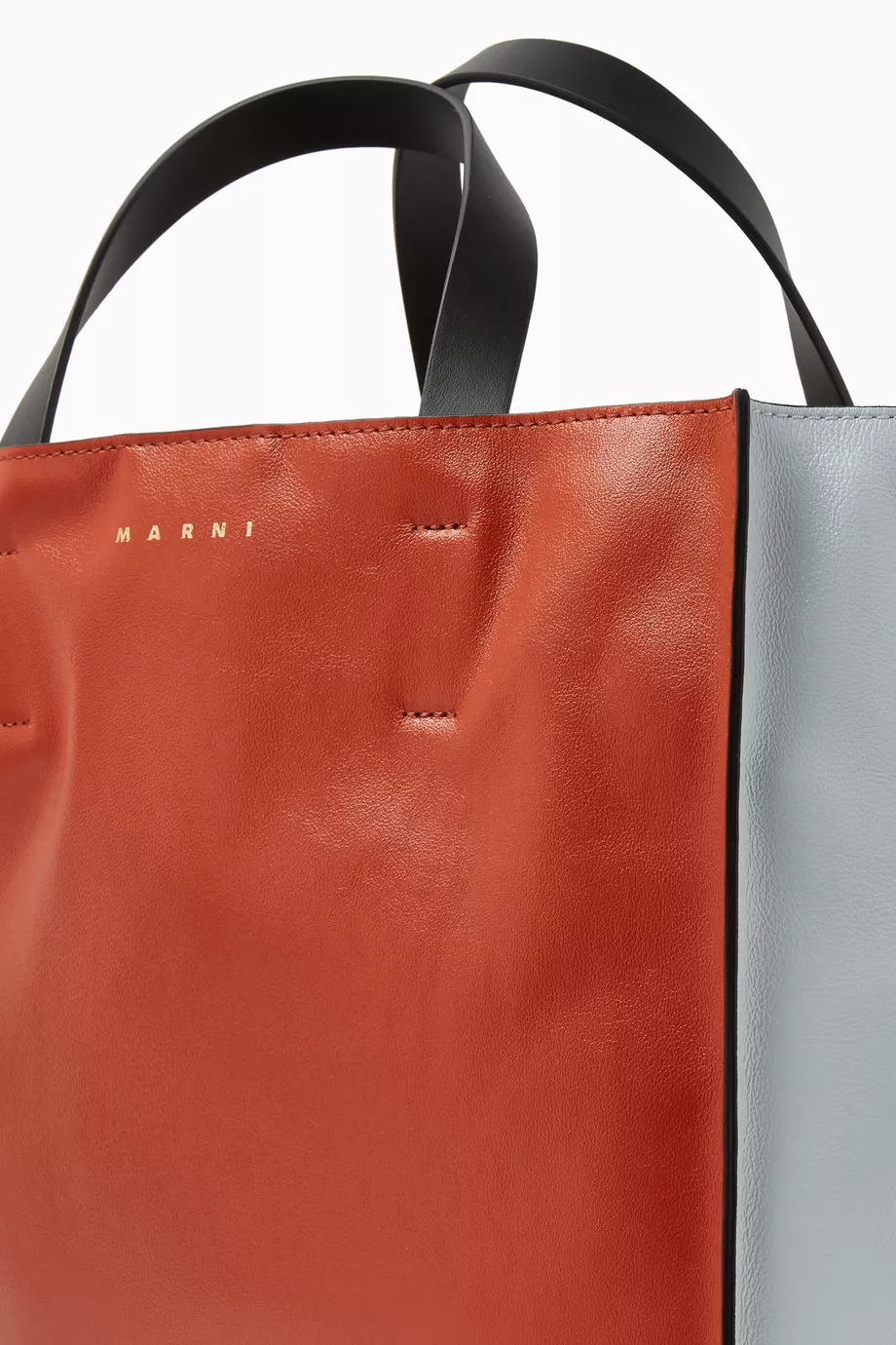 Buy Marni Multicolour Small Museo Tote Bag in Leather For Women
