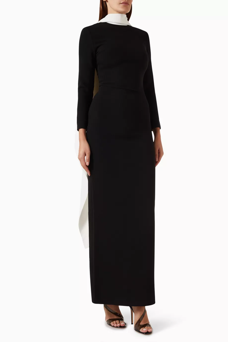 Buy Solace London Black Luisa Maxi Dress in Woven Crepe For Women Online |  Ounass Oman