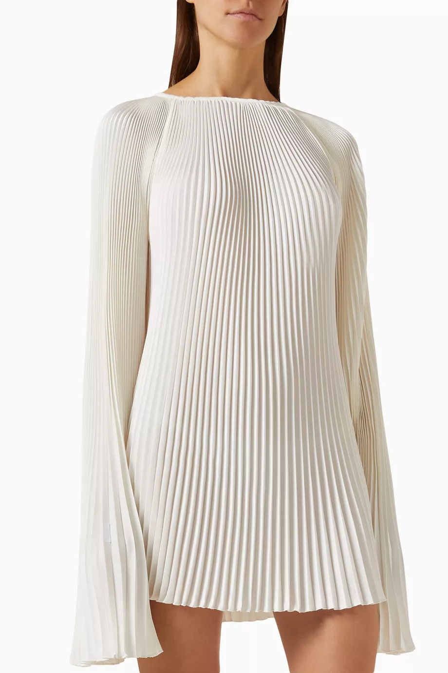 Buy L'IDEE WOMAN White Galerie Pleated Midi Gown For Women Online | Ounass  Oman