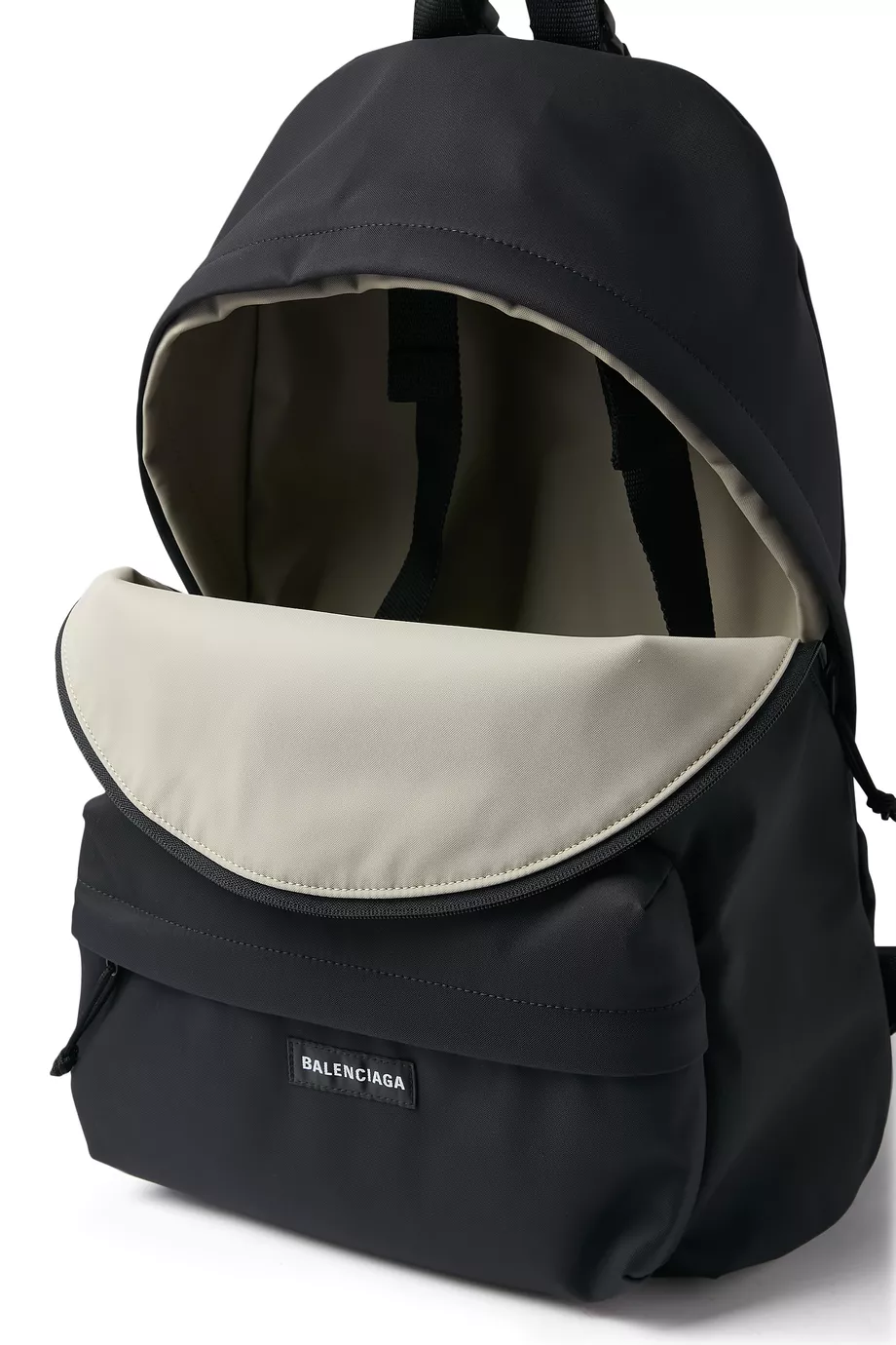 Balenciaga Black & Cream Reversible Explorer Backpack Balenciaga Explorer reversible backpack Balenciaga main image 2