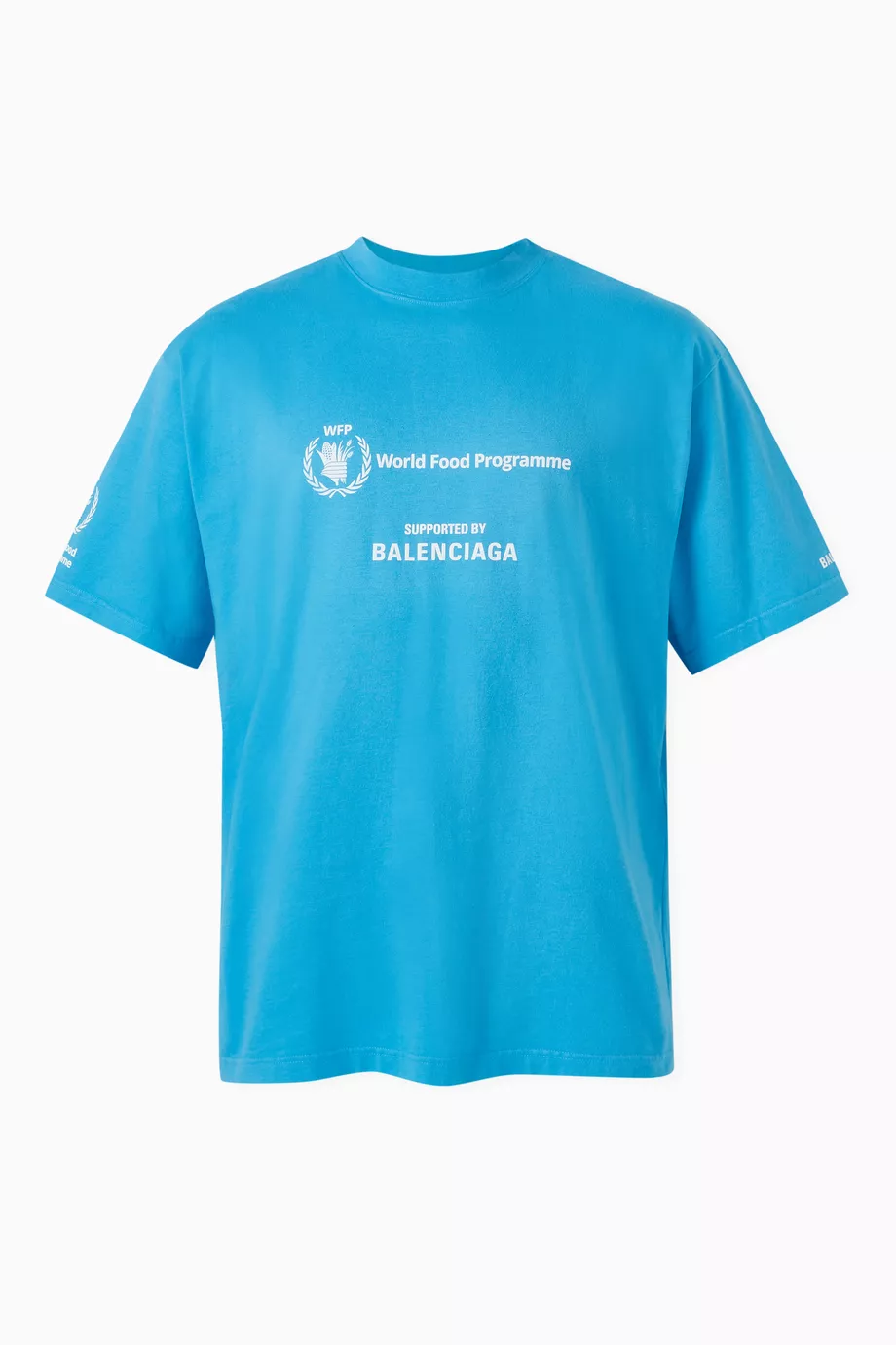Buy Balenciaga Blue WFP Medium-fit T-shirt in Vintage Jersey For