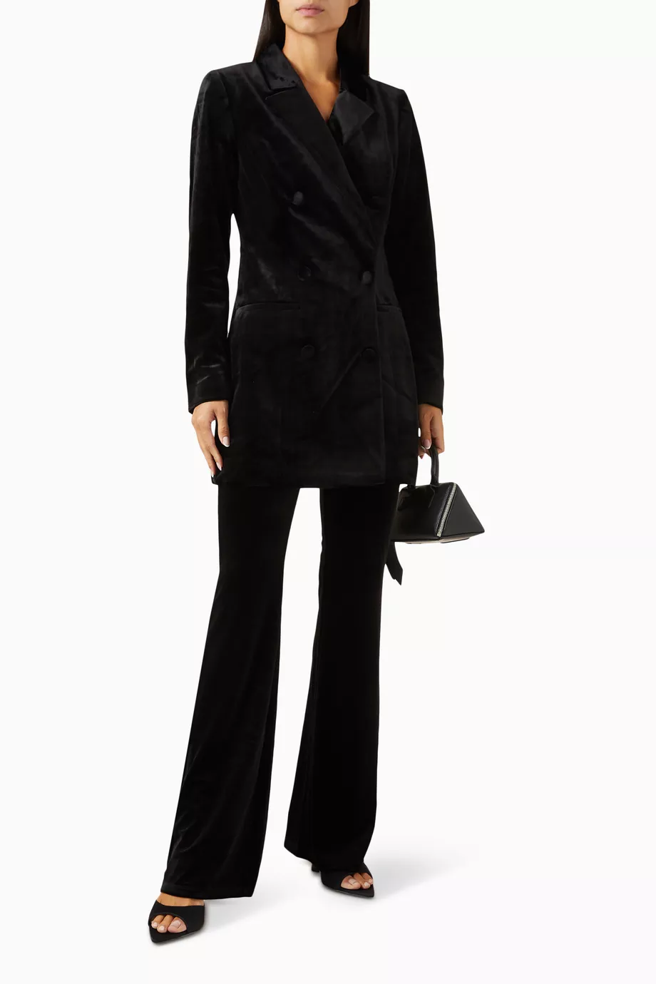 Buy Good American Black Velvet Blazer Mini Dress For Women Online | Ounass  Oman