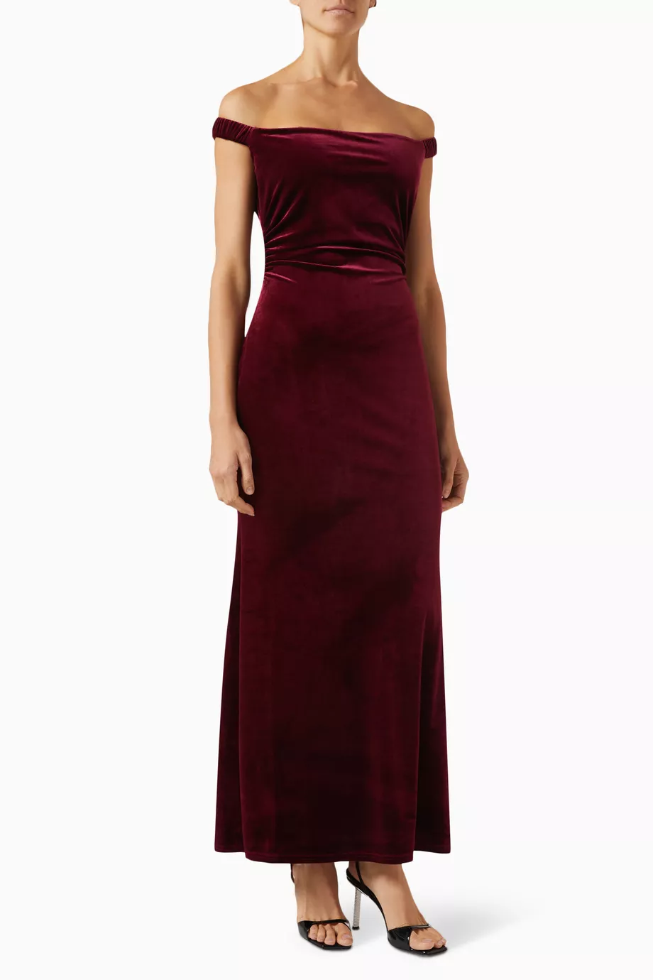 reformation ritz knit dress Buy Reformation Burgundy Ritz Knit Dress in Velvet For Women Online