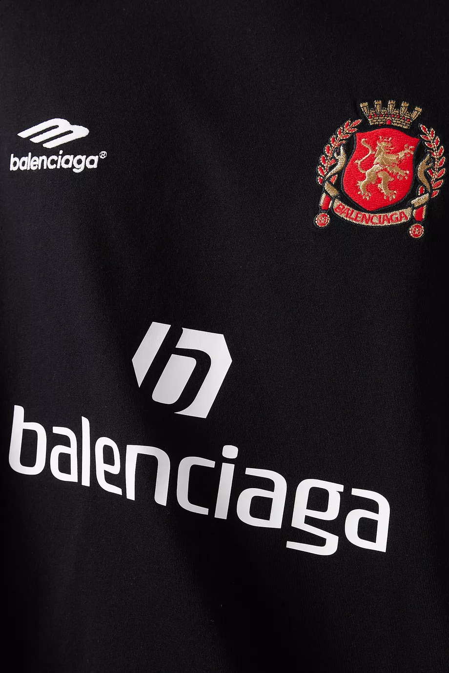 Buy Balenciaga Black Dubai Soccer Oversized T-shirt in Vintage