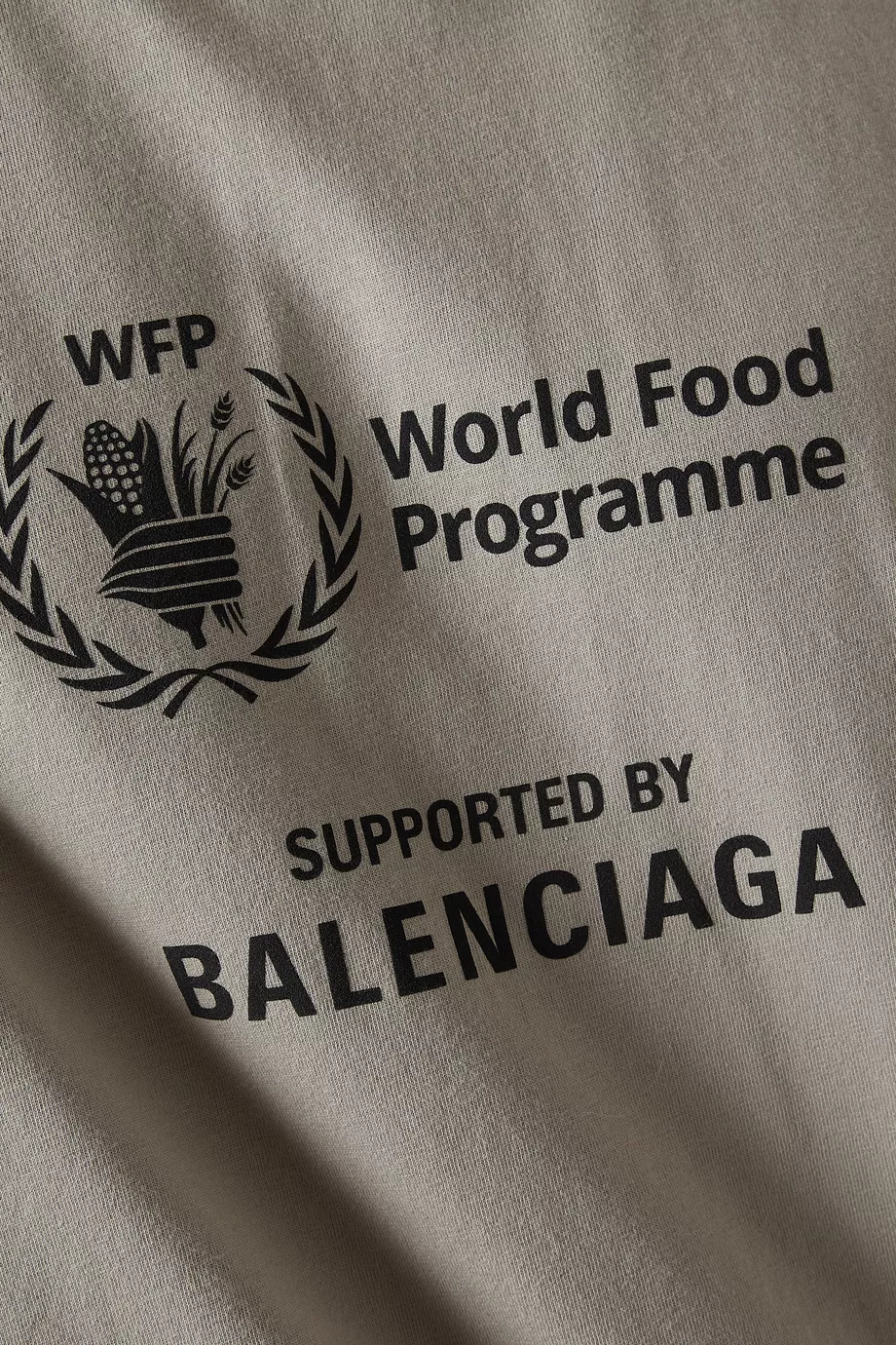 Buy Balenciaga Brown World Food Programme Printed Medium Fit T
