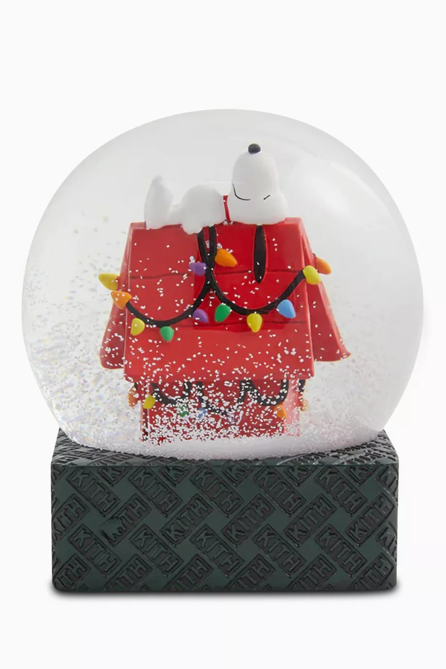 Buy Kith Red Kith x Peanuts Snoopy House Snow Globe in Glass For