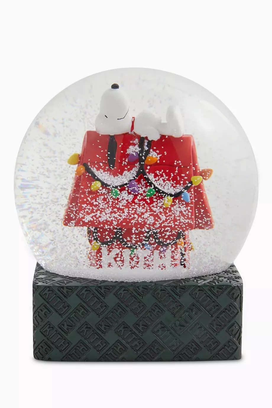 Buy Kith Red Kith x Peanuts Snoopy House Snow Globe in Glass For
